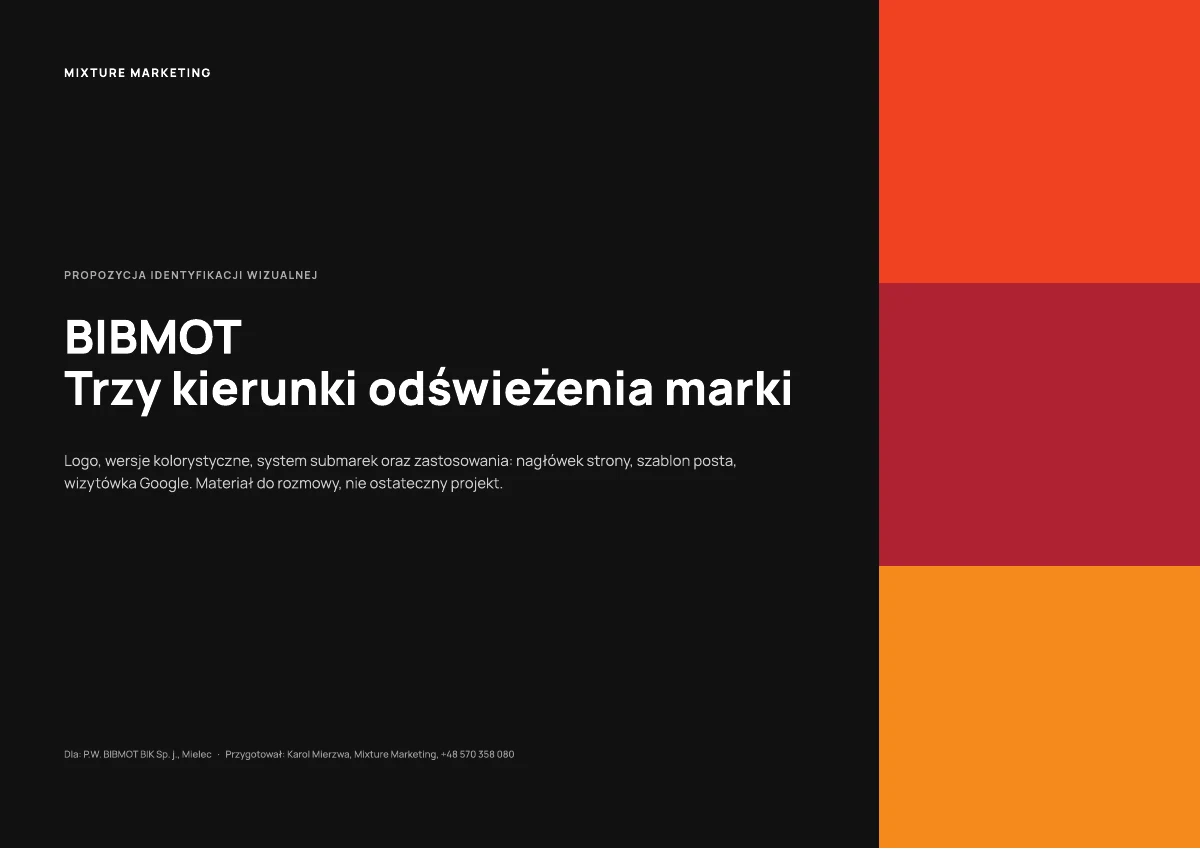 Identyfikacja wizualna BIBMOT, strona 4 z 13